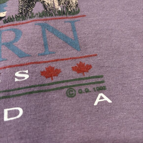 Vintage Northern Lifestyles Canada Graphic T-Shirt Mens XL JMD Inc Single Stitch - Picture 3 of 8